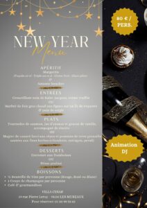 menu jour de l'an 2025-2026 VILLA CESAR