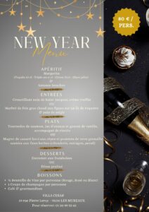 menu jour de l'an 2025-2026 VILLA CESAR